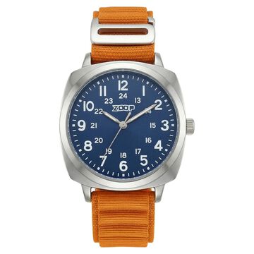 Zoop Metal Analog Watch with Rusty Orange Alpine Strap for Boys Girls Kids from House of Titan