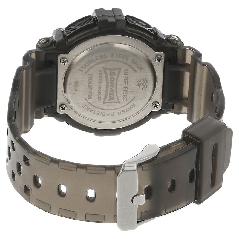 SF Digital Dial Plastic Strap Women Watch - image number 3