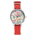 Fastrack Coca Cola Edition By Fastrack Quartz Analog Silver Dial Nylon Strap Watch for Girls - image number 2