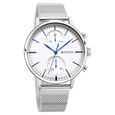 Titan Light Leathers Multifunction Silver Dial Silver Stainless Steel Strap Watch For Men - image number 1