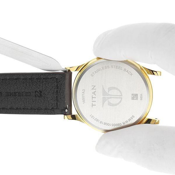 22 mm Brown Genuine Leather Straps for Men - image number 6