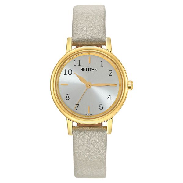 Titan Karishma Grey Dial Analog Leather Strap watch for WoMen - image number 1
