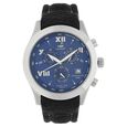Xylys Swiss Chronograph Brown Leather Strap and Silver Dial Watch For Men