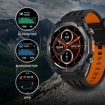 Fastrack Xtreme Adventure Smartwatch with 1.43" AMOLED Display, Dual Push Button, Dual Tone Strap, Multiple Menu Styles