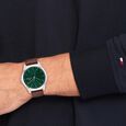 Tommy Hilfiger Quartz Analog Green Leather Strap for Men - image number 3