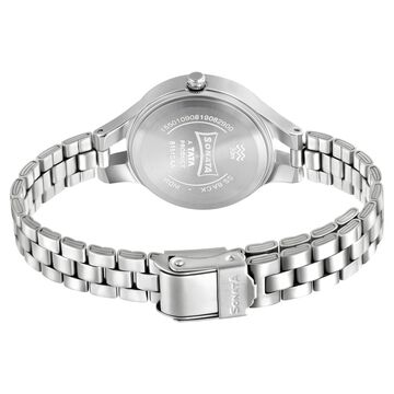 Sonata Workwear Black Dial Women Watch With Stainless Steel Strap
