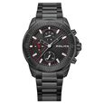 Police Quartz Multifunction Black Dial Black Stainless Steel Strap Watch For Men - image number 0
