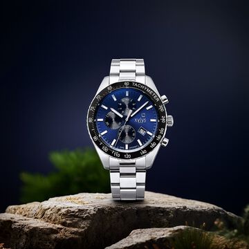 Xylys Velocita Swiss Chronograph Stainless Steel Blue Dial Watch for Men