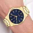 Tommy Hilfiger Quartz Analog Blue Dial Golden Stainless Steel Strap Watch For Men - image number 3
