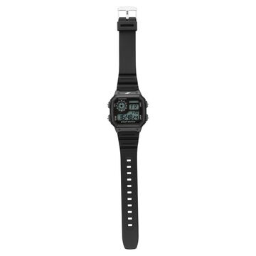 SF Hexa Digital Dial Unisex Watch With Polyurethane Strap
