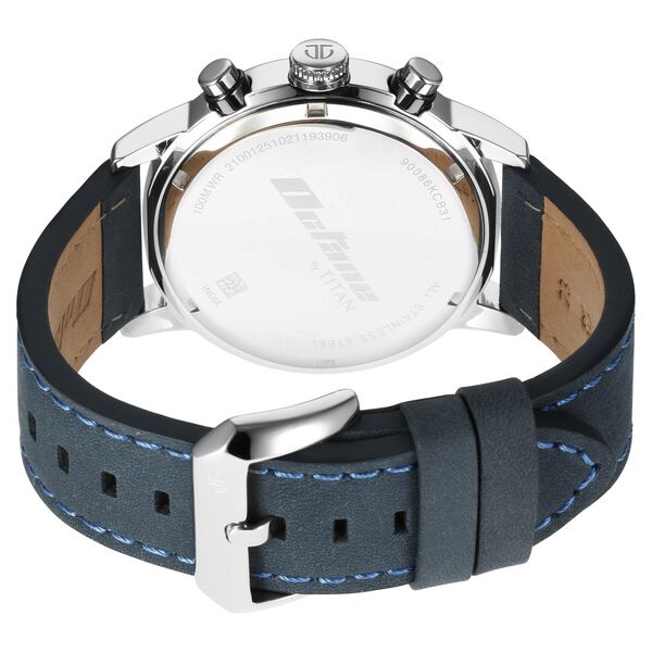 Titan Octane Blue Dial Chronograph Watch for Men - image number 4