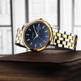 Titan Men's Trendsetter Watch: Chic Blue Dial & Two-Tone Strap - image number 0