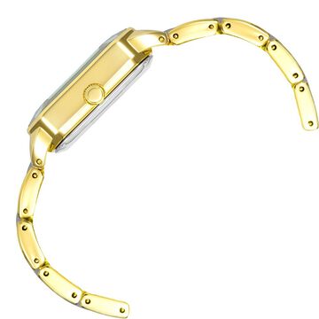 Anne Klein Quartz Analog Grey Dial Golden Plastic Strap Watch For Women