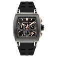 Cerruti 1881 Quartz Chronograph Black Dial Black Colour Silicone Strap Watch For Men - image number 0
