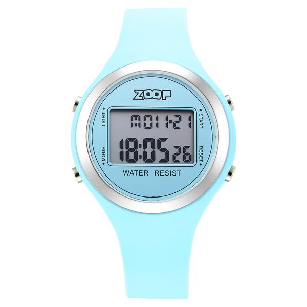 Zoop Digital Dial Blue Silicone Strap Watch For Kids - image number 1