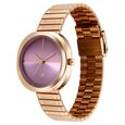 Fastrack 9 to Fine Analog with Purple Dial Metal Strap Watch for Girls - image number 2