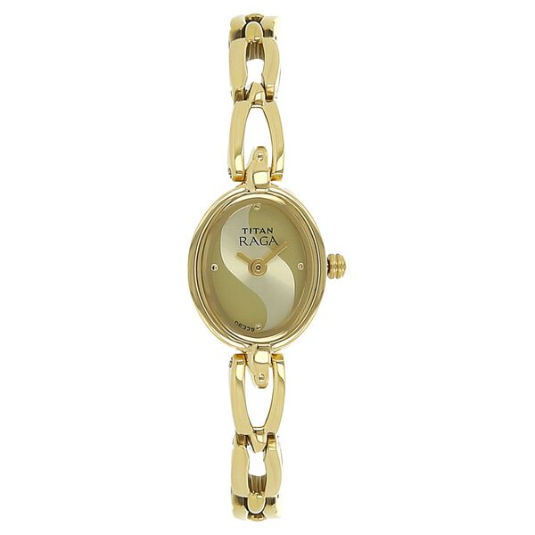 Titan Raga Champagne Dial Women Watch With Metal Strap - image number 0