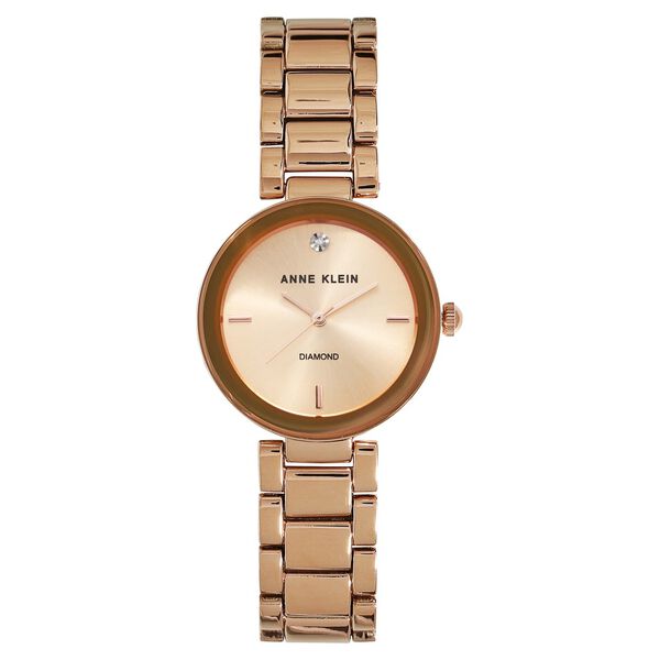 Anne Klein Quartz Analog Rose Gold Dial Ceramic Strap Watch for Women - image number 0