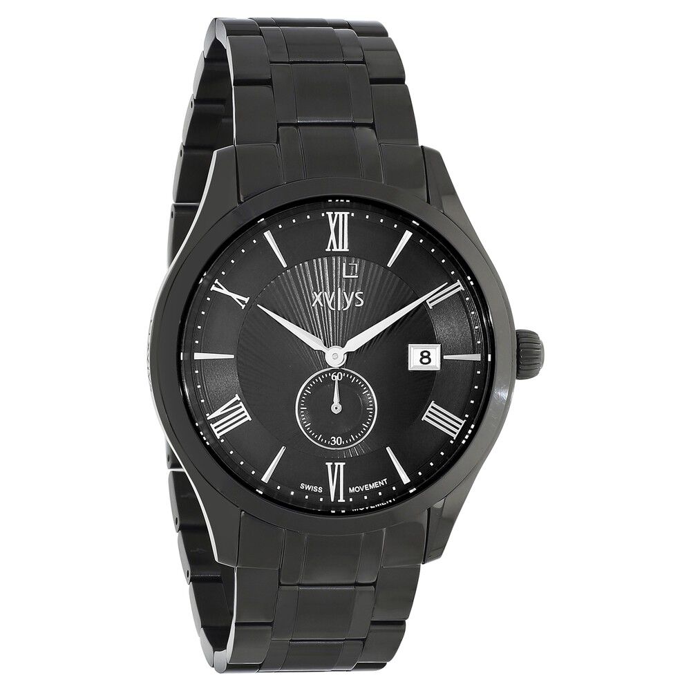 Buy Online Xylys Swiss Analog Stainless Steel Black Dial Watch for
