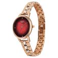 Titan Raga Glimmers Quartz Analog Red Mother of Pearl Dial Rose Gold Metal Strap Watch For Women - image number 2