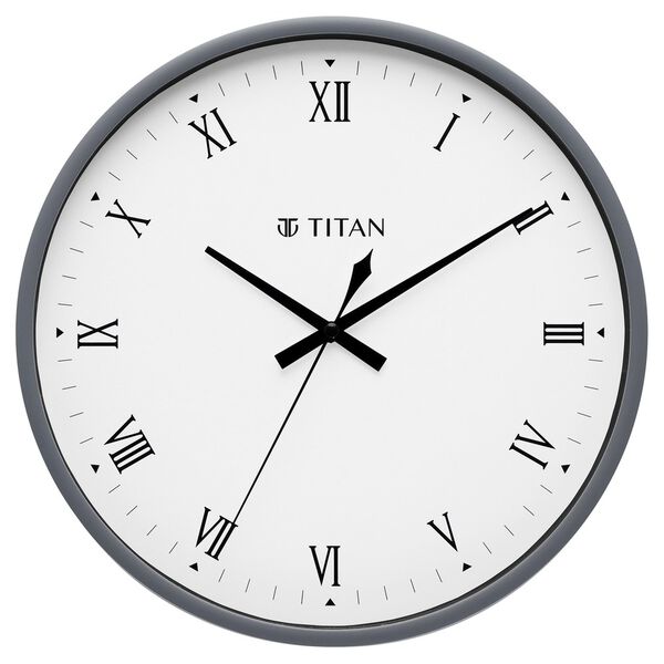Titan 29.5 cm White Wall Clock: Silent Sweep Technology for Tranquil Living - image number 1