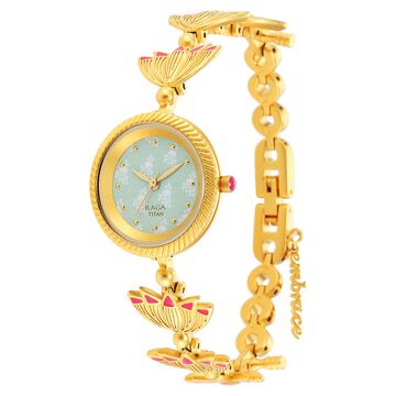 Titan Raga X Masaba Green Dial Analog Steel and Metal Strap watch for Women