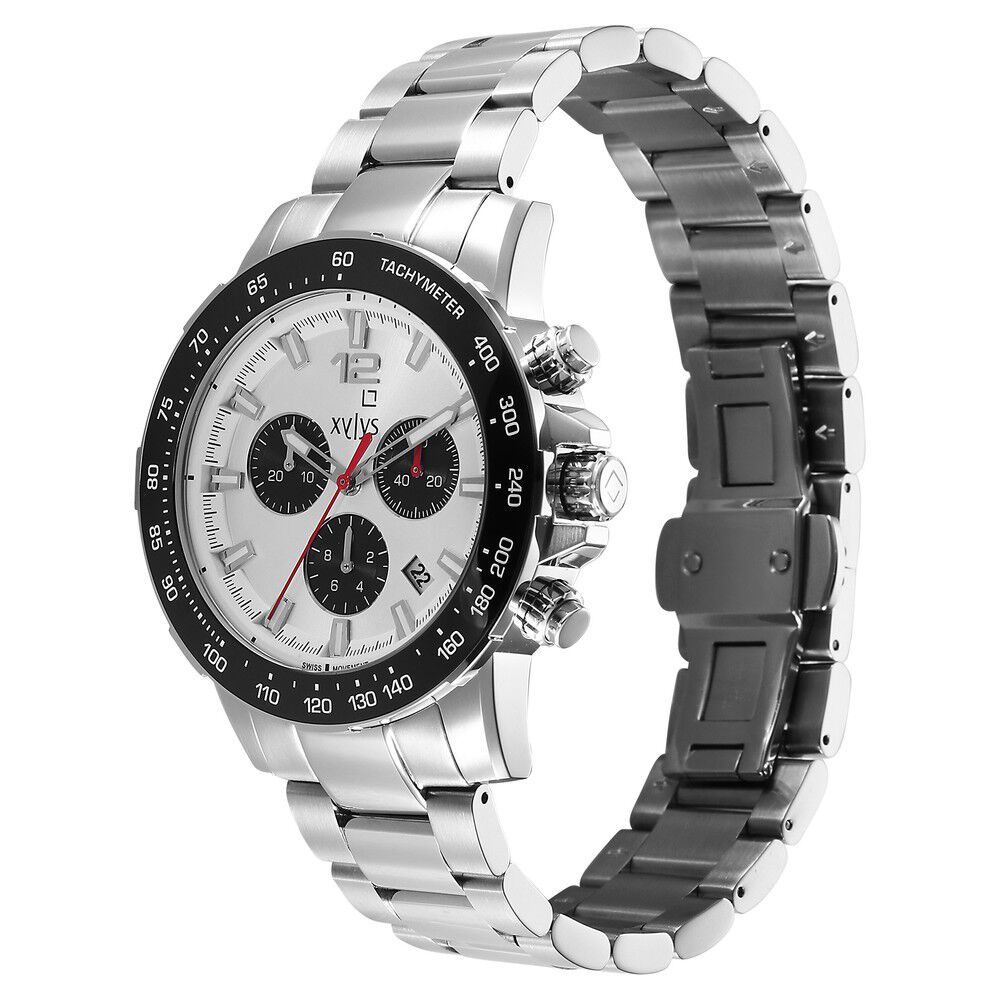 Buy Online Xylys Swiss Quartz Silver Dial Silver Stainless Steel