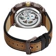 Police Automatic Grey Dial Brown Leather Strap Watch for Men - image number 2