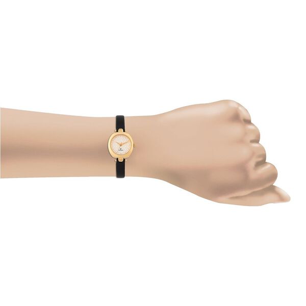 Titan Quartz Analog Silver Dial Leather Strap Watch for Women - image number 3