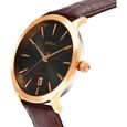 Titan Nebula Abhiyant 18k Pink Gold Hand-Wound Mechanical Analog with Exhibition Caseback Leather Strap Watch for Men - image number 1