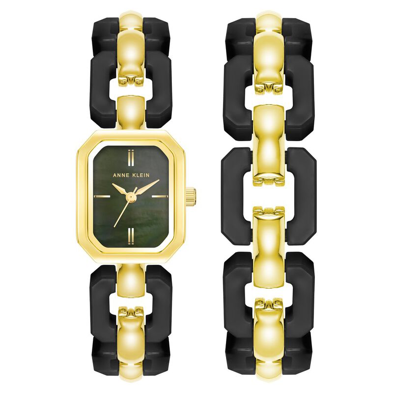 Anne Klein Quartz Analog Black dial Metal Strap Watch for Women