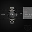 Titan Black Dial World Time with Date Stainless Steel Strap watch for Men - image number 2