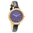 Sonata Play Yellow Dial Women Watch With Leather Strap