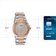 Sonata Poze Quartz Analog Beige Dial Two Toned Colour Stainless Steel Strap Watch For Men - image number 3
