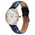 Titan Bright Leathers Quartz Analog with Date Silver Dial Leather Strap for Women - image number 2