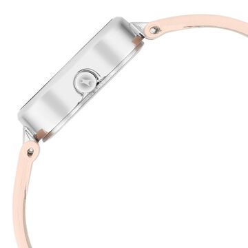Fastrack Uptown Retreat Quartz Analog Pink Dial Leather Strap Watch for Girls