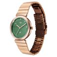 Fastrack Vyb Charmer Quartz Analog Green Dial Metal Strap Watch For Girls - image number 4