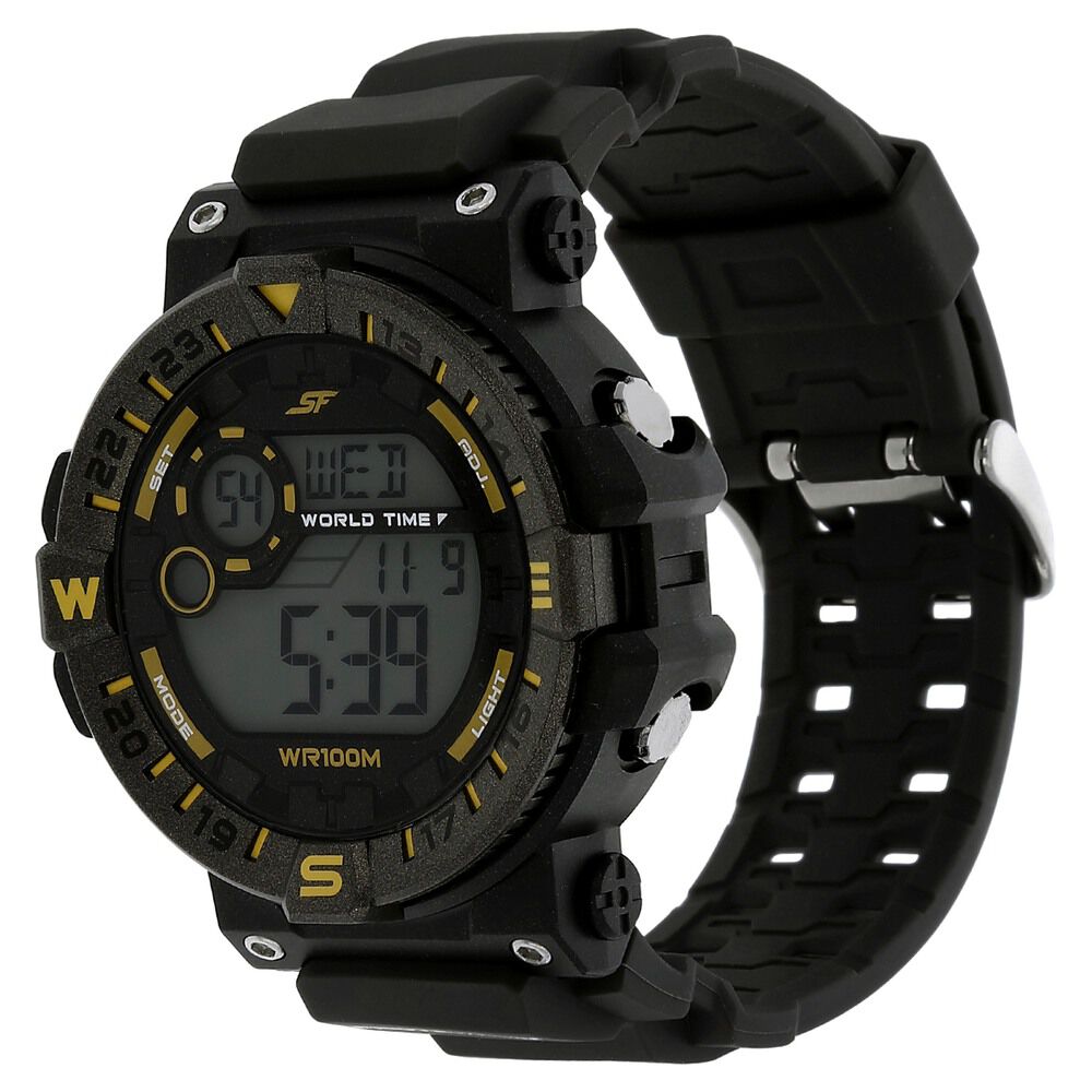 SF Digital Dial Plastic Strap Watch for Men