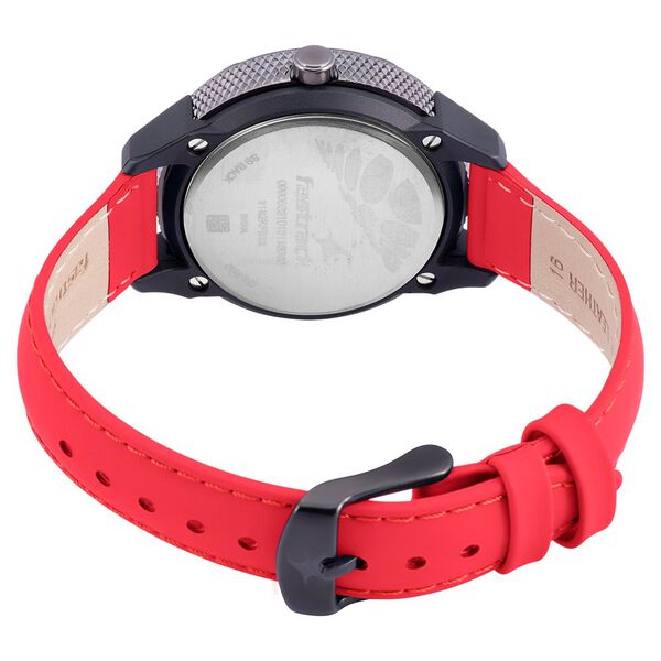 Fastrack Modular Quartz Analog Black Dial Leather Strap Watch for Girls - image number 4