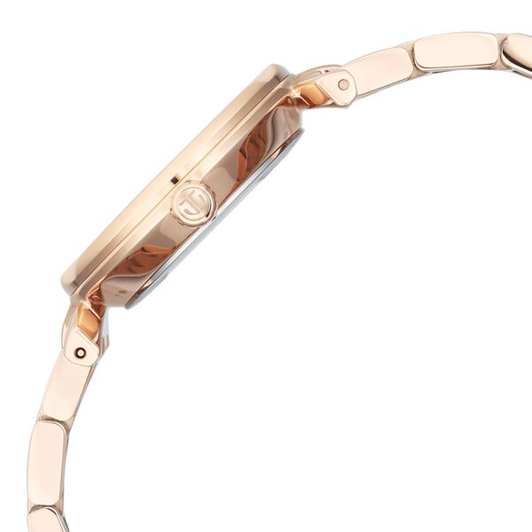 Titan Workday Edit Quartz Analog Pink Dial Rose Gold Stainless Steel Strap Watch For Women - image number 4
