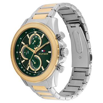 Tommy Hilfiger Quartz Multifunction Green dial Stainless Steel Strap Watch for Men