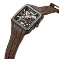 Kenneth Cole Automatic With Self Winding Automatic With Self Winding Brown Dial Silicone Strap Watch For Men - image number 3