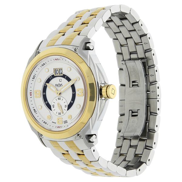 Xylys Swiss Analog Two Toned Stainless Steel Strap and White Dial Watch For Men - image number 1