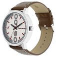 Fastrack Bold Quartz Analog White Dial Leather Strap Watch for Guys - image number 2