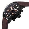 Police Black Dial Brown Strap Multifunction Watch for Men - image number 1