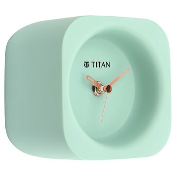 Titan Contemporary Blue Table Clock