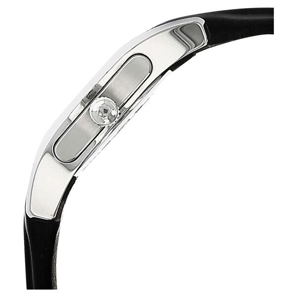 Xylys Swiss Analog Black Leather Strap and Black Dial Watch For Women - image number 2
