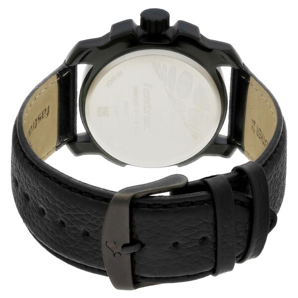 Fastrack Quartz Analog Silver Dial Leather Strap Watch for Guys - image number 4