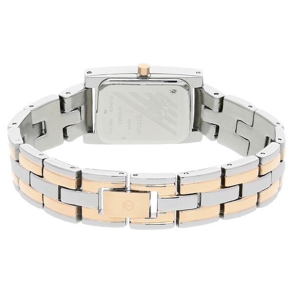 Titan Quartz Analog Silver Dial Metal Strap Watch for Women - image number 3