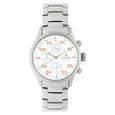 Titan Quartz Chronograph Silver Dial Leather Strap Watch for Men